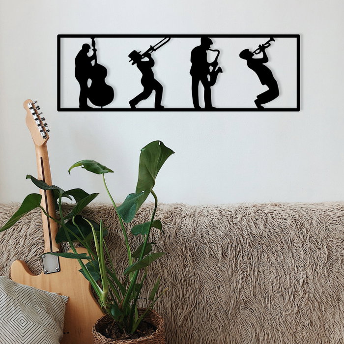 Wallity Faraza Escultura de Pared de Metal Negra Wallity Faraza Escultura de Pared de Metal Negra